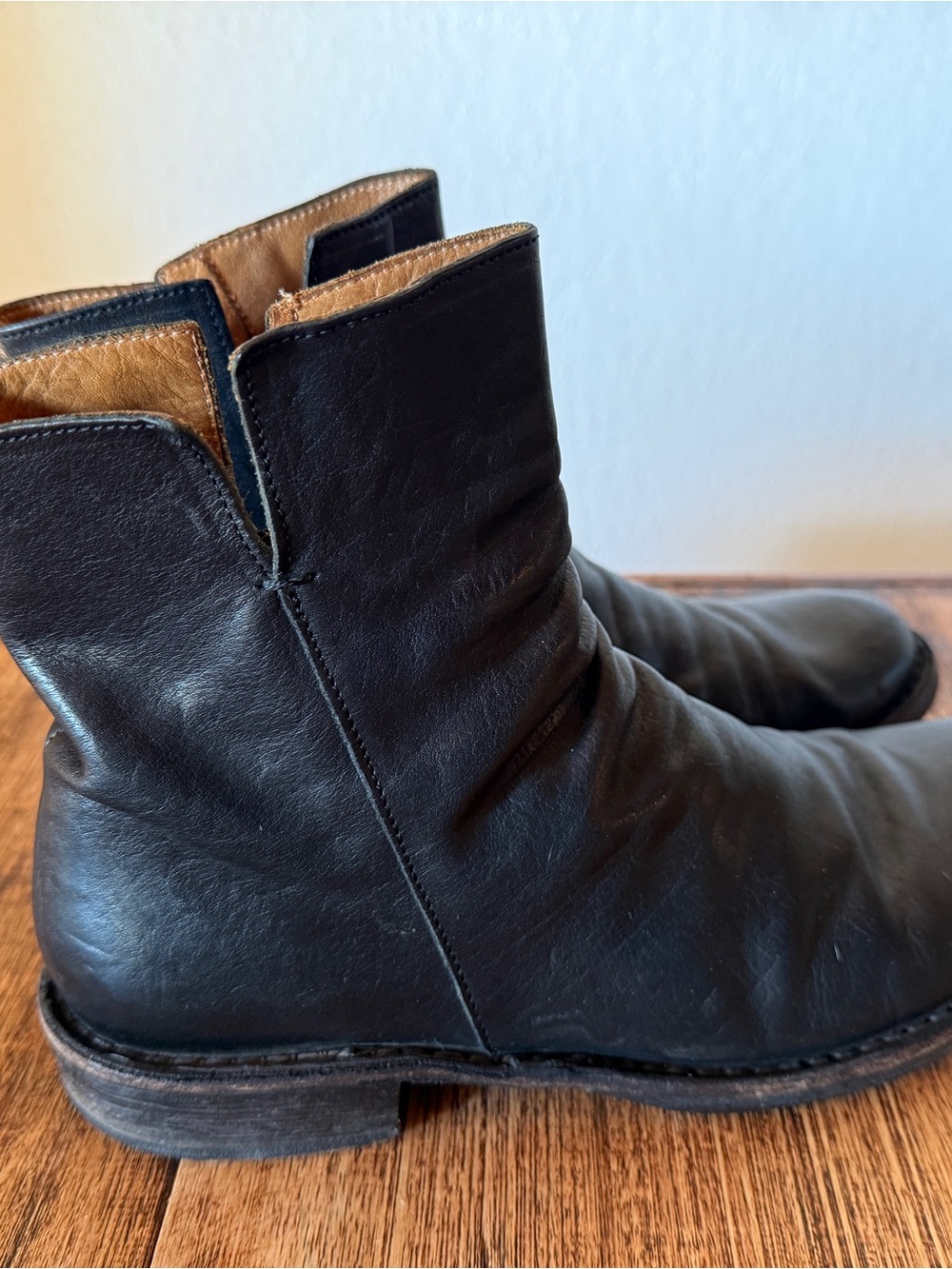 Fiorentini + Baker Black Leather Ankle Boots